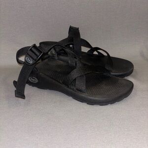 Chaco Women's Z/1 plain Black Sandals size 8 waterproof outdoor walking tourist